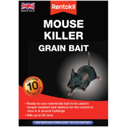 Rentokil PSM22 Mouse Killer Grain Bait (Sachets 10)