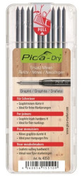 Wkłady zapasowe do ołówka 3030 twardość H grafitowe PICA Dry 4050 10szt