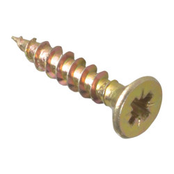 ForgeFix MPS3517Y Multi-Purpose Pozi Screw CSK ST ZYP 3.5 x 17mm Box 200