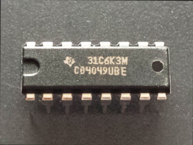 CMOS 4049 DIP16/25 TI