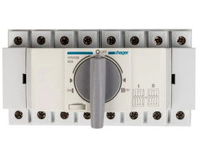 Przełącznik w układzie przełącznym I-0-II 4P 80A HIM408