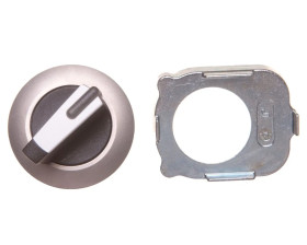 Napęd przełącznika 2 położeniowy O-I 30mm biały z podświetleniem z samopowrotem metal mat IP69k Sirius ACT 3SU1062-2DC60-0AA0