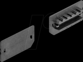64286 USB type E Key A/Key B dust cover, 10 pieces