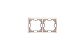 Simon Basic Standard Ramka Podwójna Uniwersalna Satynowa Bmr2/29