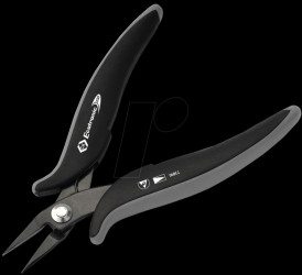 T3890 ESD pliers, short, smooth jaws
