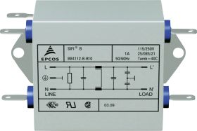 Filtr szumów TDK B84112B0000B060, 250 V/AC, 6 A, 3.3 mH