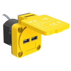 Gniazdo ładowania USB 5V/2,1A, (2x) ze zintegrowanym zasilaczem U25050