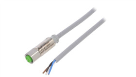 Złącze Okrągłe M12 Żeńskie Proste Z Wolnym Końcem Przewodów 4Pin...