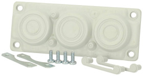 Fibox 3576151 Płytka z przepustami FMF 3, poliwęglan, 1 szt.