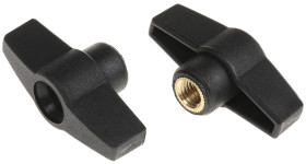 Pokrętło mocujące M8 długość gwintu: 12mm średnica pokrętła 50mm średnica gwintu: 8mm Jednoramienny Otwór przezierny