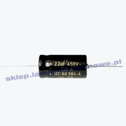 Kondensator 22uF/450V Axial F&T