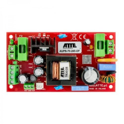 Zasilacz buforowy SMPS, Vin 230VAC, Vout 24VDC, Iout 3A, Pout 72W, moduł do zabudowy, typu AUPS-70-240-OF