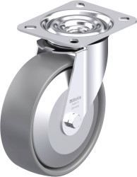 Blickle 946629 LE-PO 125G-ELS-FA Rolka obrotowa z blachy stalowej Średnica koła: 125 mm Maksymalne obciążenie: 150 kg 1