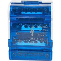 Blok rozdzielczy 4 pola 7 otworów VCX BLK 47