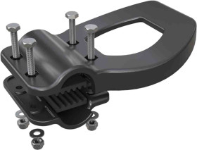 Uchwyt paskowy, Plastik, Czarny Pasek