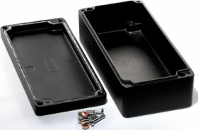Aluminum die cast enclosure, (L x W x H) 175 x 80 x 52 mm, black (RAL 9005), IP68, 1590Z130BK