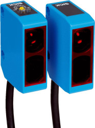 Czujniki fotoelektryczne Przez wiązkę w obudowie prostokątnej SICK z wyjściem przekaźnikowym zakres 50 m LED