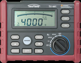 Earth resistance tester, 4000 Ohm, 3 mA