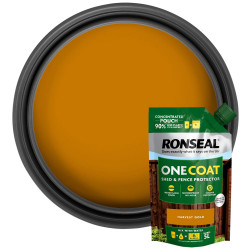 Ronseal KCB.8174503.41100.73 One Coat Shed &amp; Fence Refill Harvest Gold 950ml