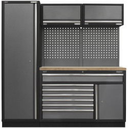 Sealey APMSSTACK09W Superline Pro 1.96m Storage System - Pressed Wood Worktop