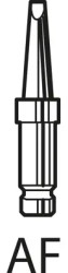 Soldering tip, chisel shaped, Ø 6.9 mm, (T x L x W) 0.7 x 33 x 1.6 mm, 310 °C, PT A6