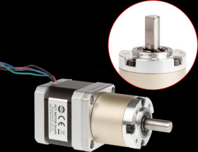 17HS4417AG26.8-XJTH Geared stepper motor, 1.7A, 1:26,8,10,72 Nm