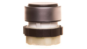 Przycisk Czarny Bez Samopowrotu 22Mm Ip67 Pierścień Czołowy Aluminium...