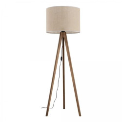 Lampa stojąca z włącznikiem na kablu GRAND ORZECH z kloszem w kolorze juta 16017 TK Lighting