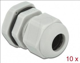60197 Cable Gland, PG11, 10 pieces, grey
