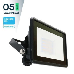 Projektor LED 20W 1510lm 6500K Dioda SAMSUNG IP65 Czarny 5 Lat Gwarancji 20309
