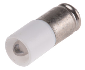 Lampka kontrolna Biały 24V ac/dc Rowek miniaturowy LED średnica 6mm długość 16mm