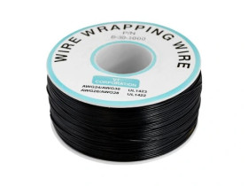 PRZEWÓD TYPU KYNAR CZARNY ROLKA 200 METRÓW 30AWG Wire Wrapping