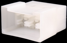 Housing for flat connector, 6-pin