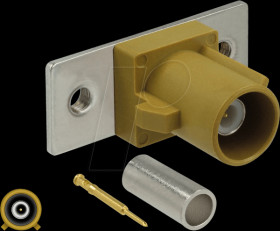 89794 FAKRA K plug spring pin for crimping 2 prepunched holes