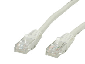 Kabel sieciowy LAN ethernet CAT 6 PatchCord 0.5m szary