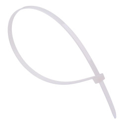 4.8mm x 300mm White Cable Tie - Pack of 100