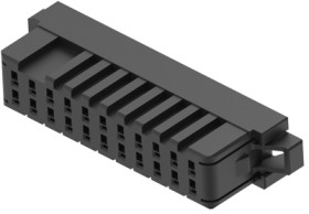 Socket housing, 22 pole, pitch 3.5 mm, straight, black, 2-1871946-1