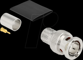 91773 BNC plug for crimping RG-11 with matching shrink tube
