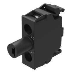 Listwa zaciskowa przycisku EAO 45-32 blokada Moduł oświetlenia Zacisk śrubowy 24 kolor Czerwony