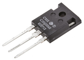 Wolfspeed Dioda TO-247 20 A Otwór przelotowy 600 V Wspólna katoda Dioda Schottky'ego 3-pinowy C3D20060D