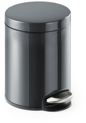 DURABLE Kosz na śmieci z pedałem metalowy 5L okrągły antracyt/szary 341058 1 szt.