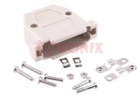 OBUDOWA DSUB25 HP1 BEŻOWA SKRĘCANA