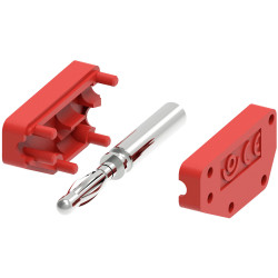 Electro PJP 215-CD1-R Jack Plug 2mm Pin Diameter Red Solder Terminal