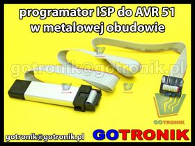 Programator ISP dla układów AVR 51 w metalowej obudowie