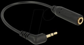 65672 Cable Stereo jack 2.5 mm male &gt; Stereo jack 3.5 mm 3 pin female