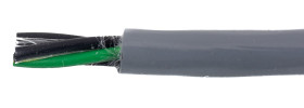 Control Cable liczba żył 4 2 mm² Nieekranowany Alpha Wire średnica zew 7.65mm Szary
