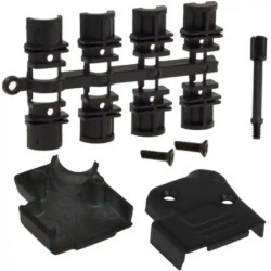 Osłona tylna D-Sub 15 -pinowe Cynk Kątowe Norcomp Złącze D-Sub, wysoka gęstość