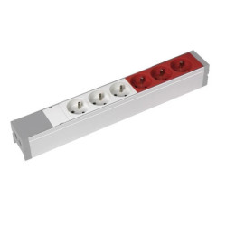Blok zasilający 3x2p+z, 3x2p+z z Blokadą. 073406