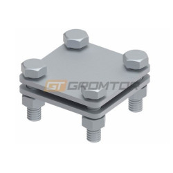 115112 Złącze do bednarki b30 4 śrubowe StZn GROMT