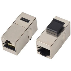 Łącznik modularny keystone 2xRJ45 8P8C kat.6 ekranowany FTP